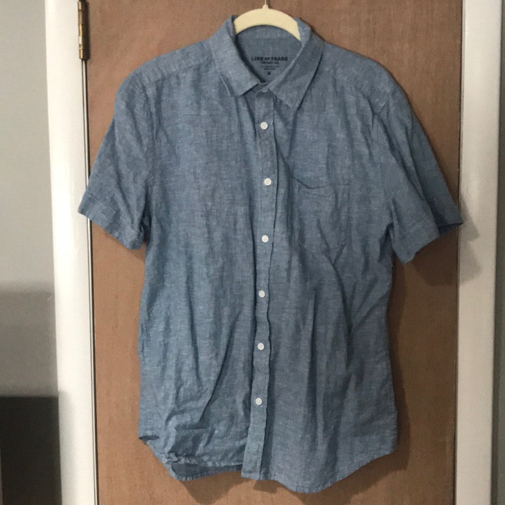 Line of trade Short Sleeve button down light blue